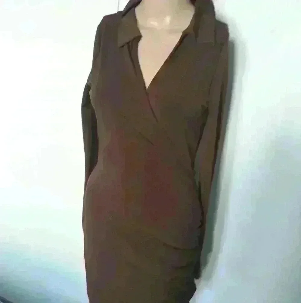 Forever 21 brown mini party  dress size medium - Picture 3 of 5
